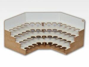 Hoekmodule Verf - 48 verfflesjes van 26 mm