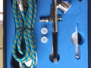 Airbrush set met bovenbeker en slang