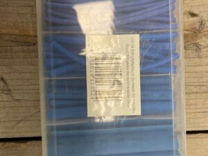 krimpkous set met verschillende maten kleur BLAUW