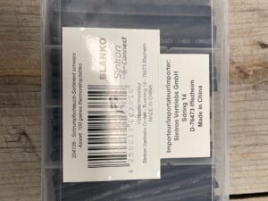 krimpkousset verschillende maten kleur zwart