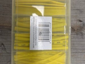 krimpkous set met verschillende maten kleur GEEL