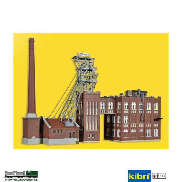 Kibri bouwpakket 39845 mijntoren met machinehuis en aandrijving H0