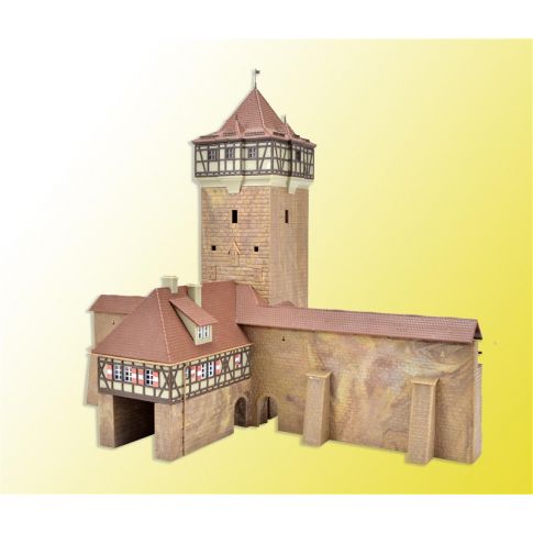 Kibri bouwpakket 37107 stadsmuur met toren rothenburg N - Afbeelding 4