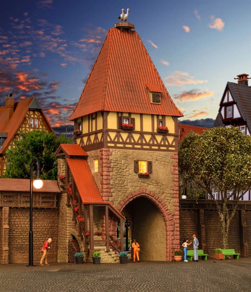 Kibri bouwpakket 38470 stadstoren met poort H0