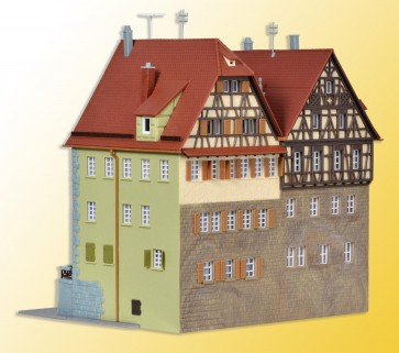 Kibri bouwpakket 37110 dubbelhuis aan de muur N - Afbeelding 3