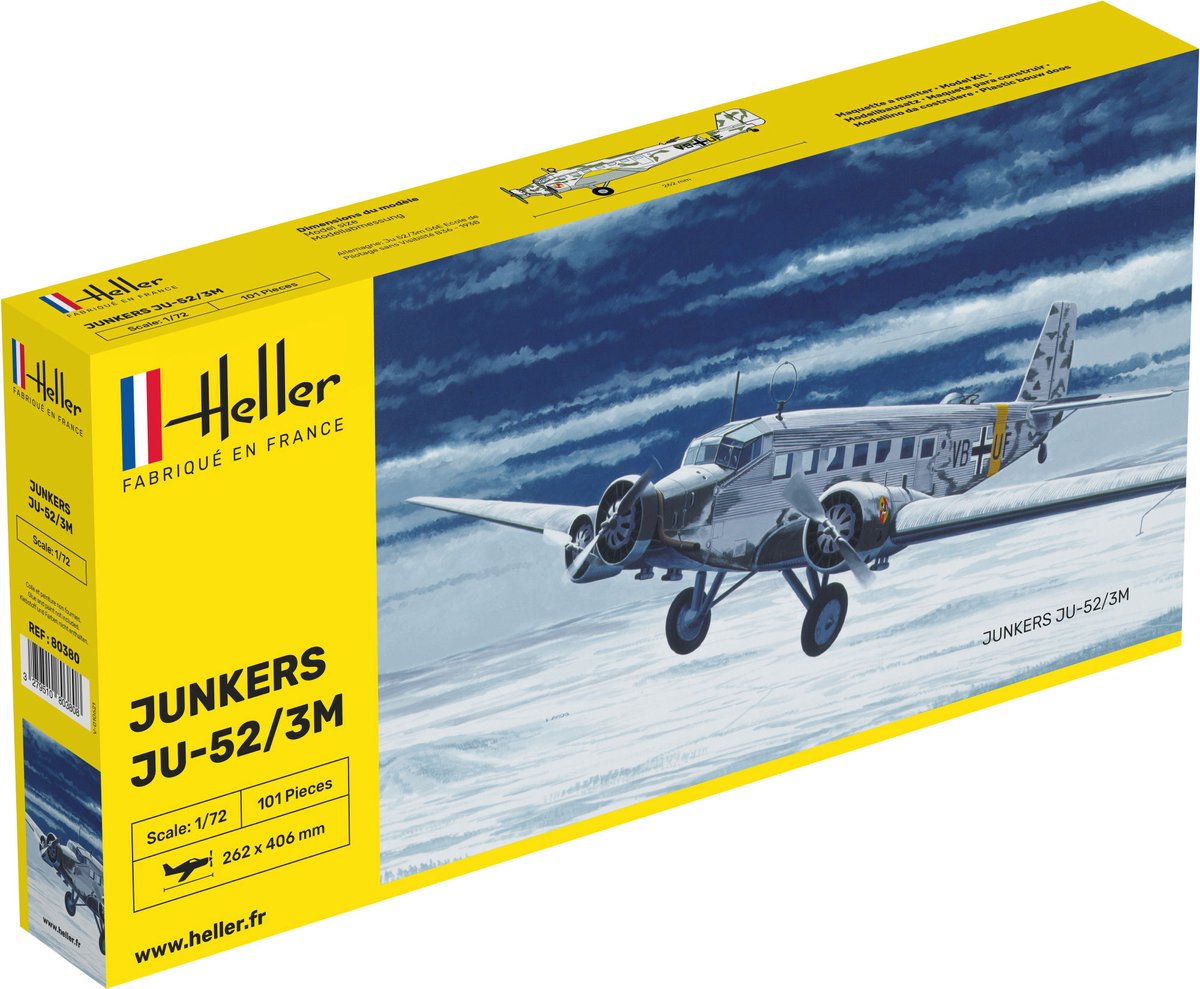 Heller 80380 junkers ju-52/3m 1:72