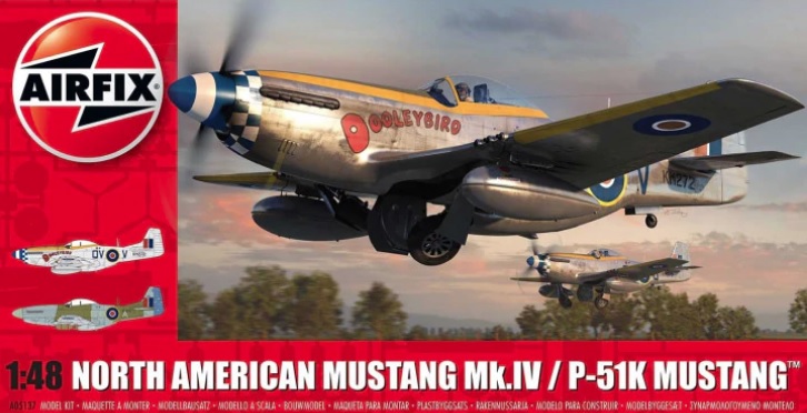 Airfix A05137 north american mustang mk.1v/p-51k mustang 1:72