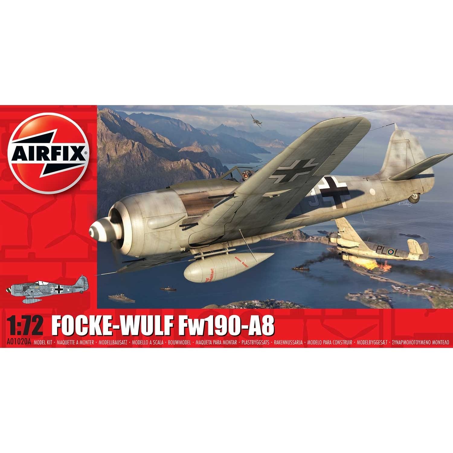 Airfix A1020A focke-wulf fw190-a8 1:72