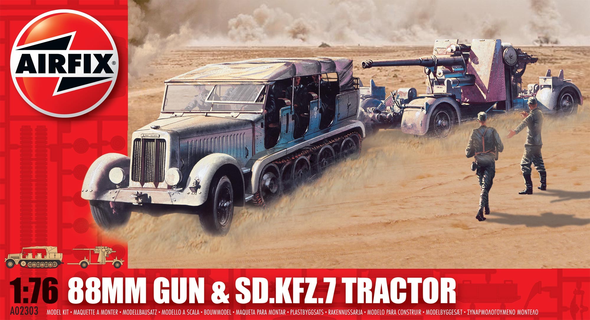 Airfix A02303V 88mm gun & tractor 1:76