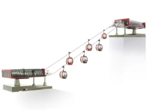 Jagendorfer uitbreidingset met 2 masten voor Ho kabelbaan d-line 1:87