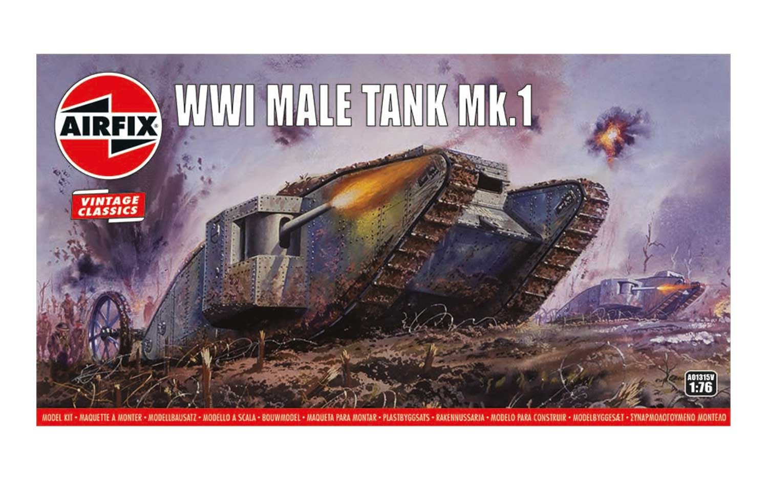Airfix A01315V ww1 male tank mk.1  1:76