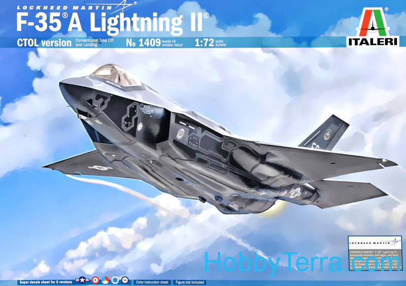 Italeri 1409 F-35a lightning 2 ctol version 1:72