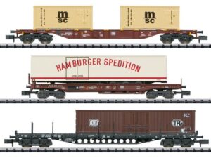 Marklin Minitrix T18702 container vervoer spoor N 3 delig NIEUW