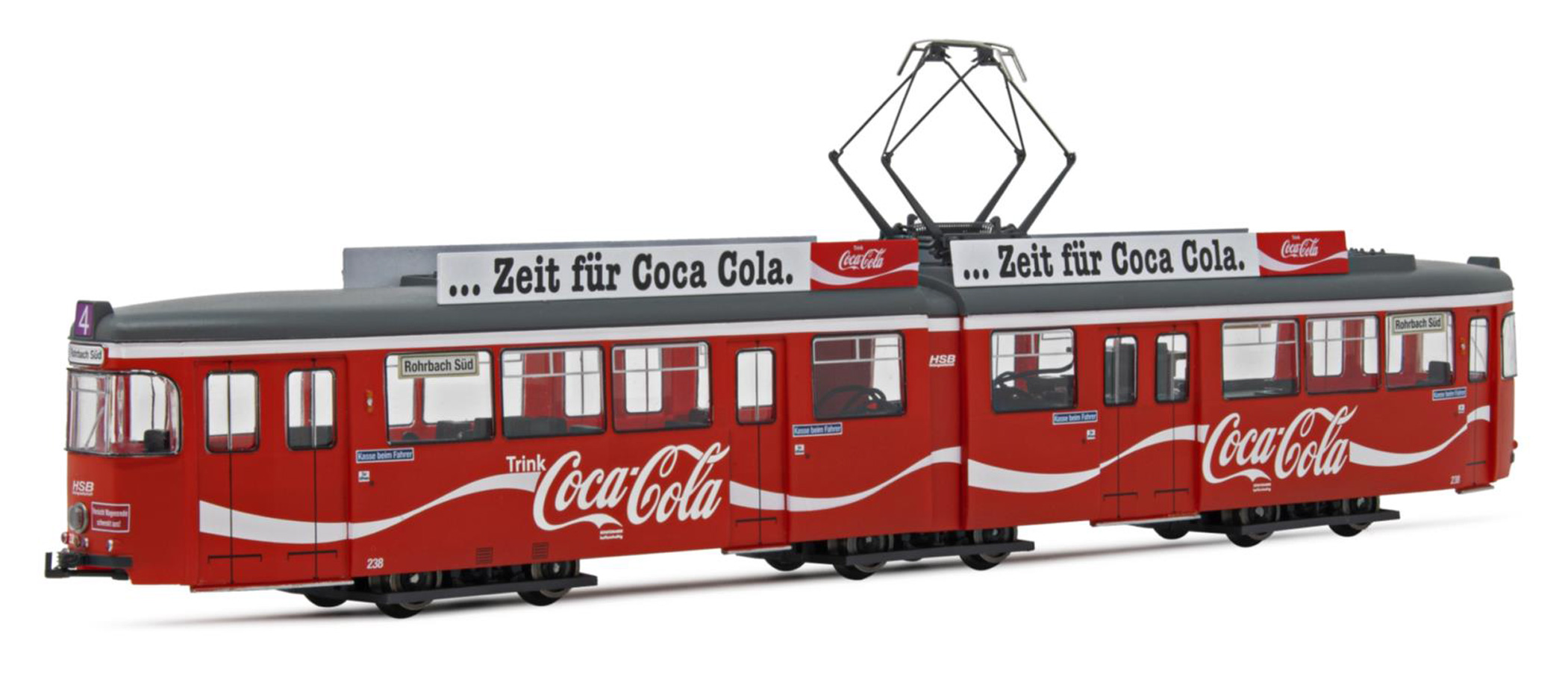 Rivarossi HR2861HM dcc digitaal tram coca cola tijdperk 4 en 5 spoor H0
