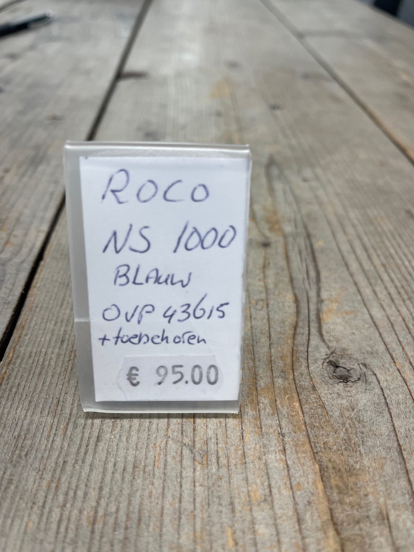 Roco NS 1000 blauw H0 analoog gebruikt + toebehoren