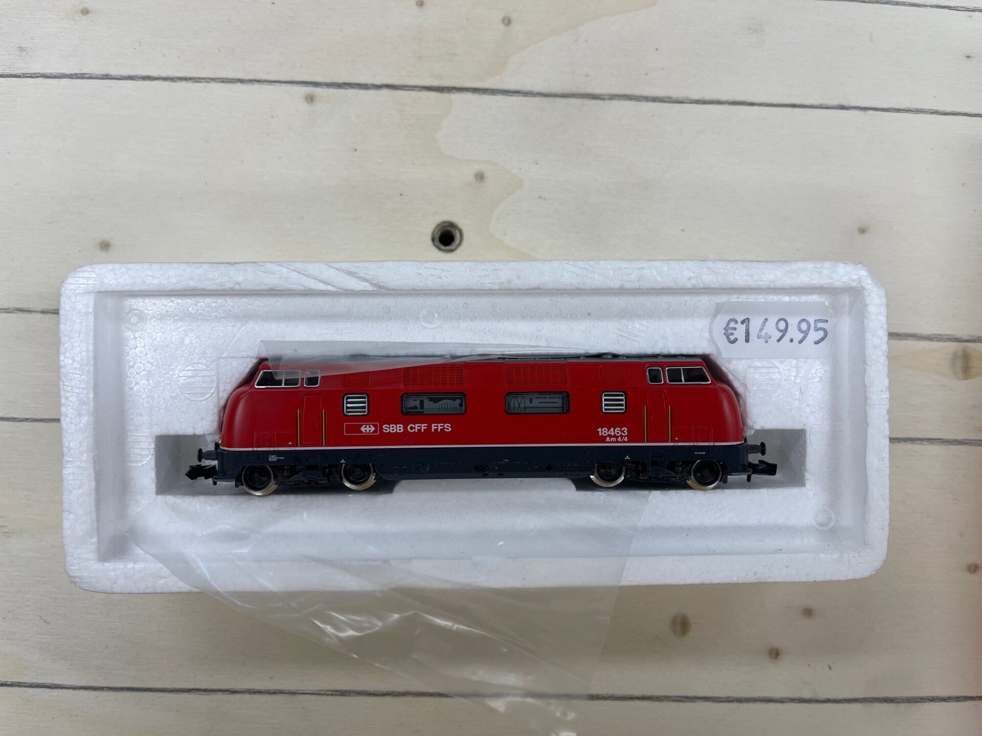 roco 23287 v200 sbb rood analoog spoor N gebruikt