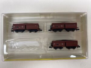 Minitrix 15144 stortwagenset 3 delig gebruikt