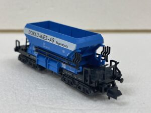 minitrix 13605 stortwagen donau-kies-ag 4 asser gebruikt