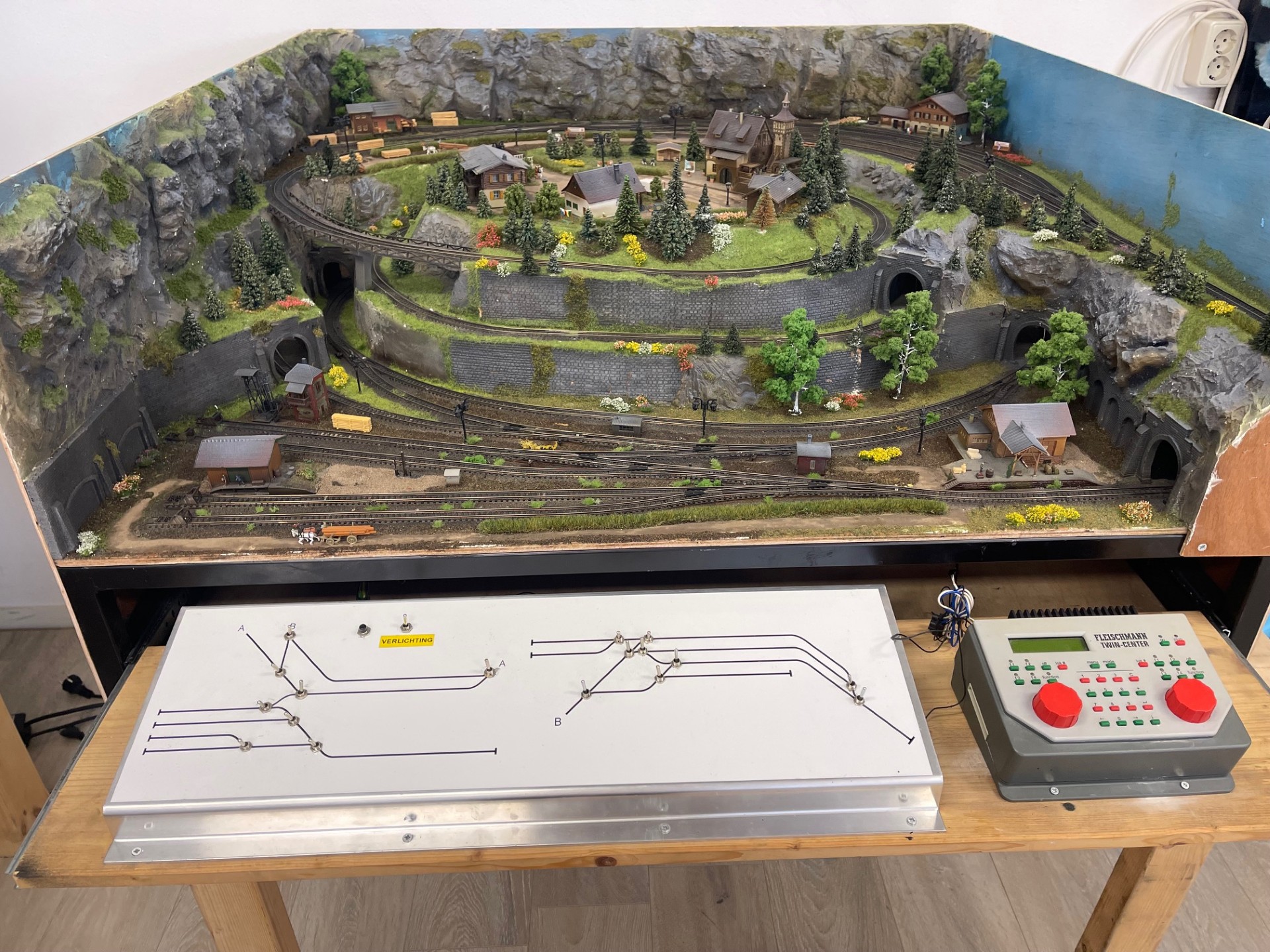 Fleischmann picolo modeltreinbaan spoor N digitaal.