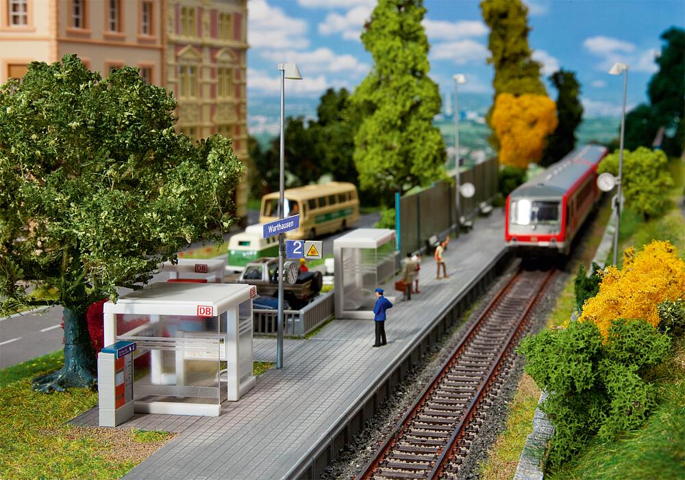 Faller Bouwpakket 120240 Modern Wachthuisje Met Accessoires - Schaal 1:87 / H0