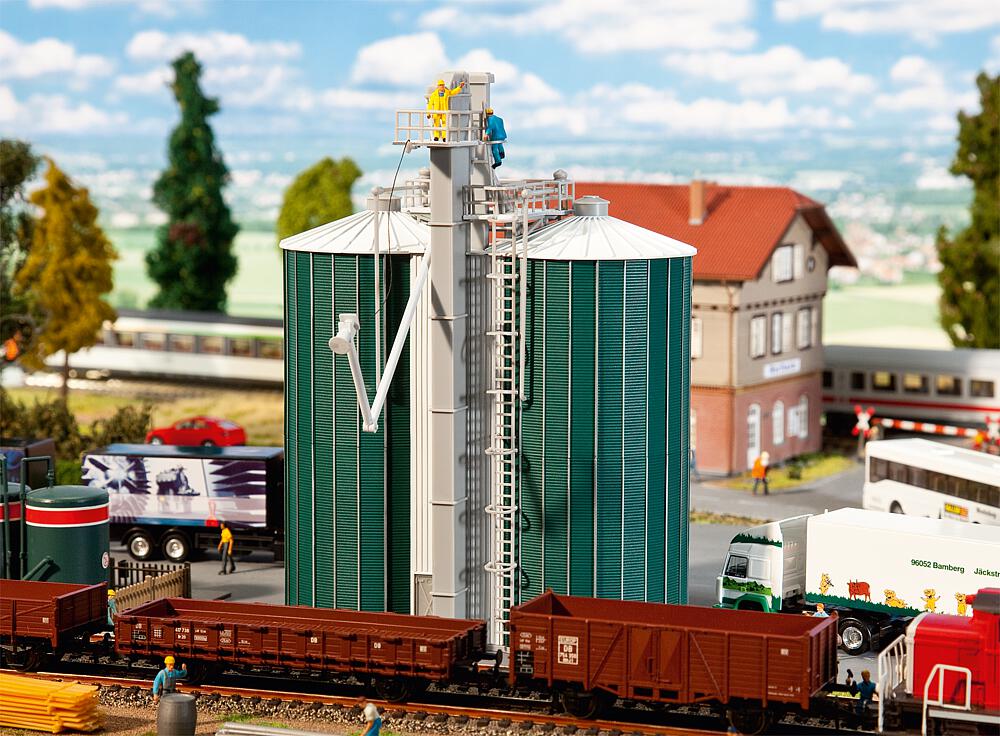 Faller Bouwpakket 120260 Dubbele Silo - Schaal 1:87 / H0