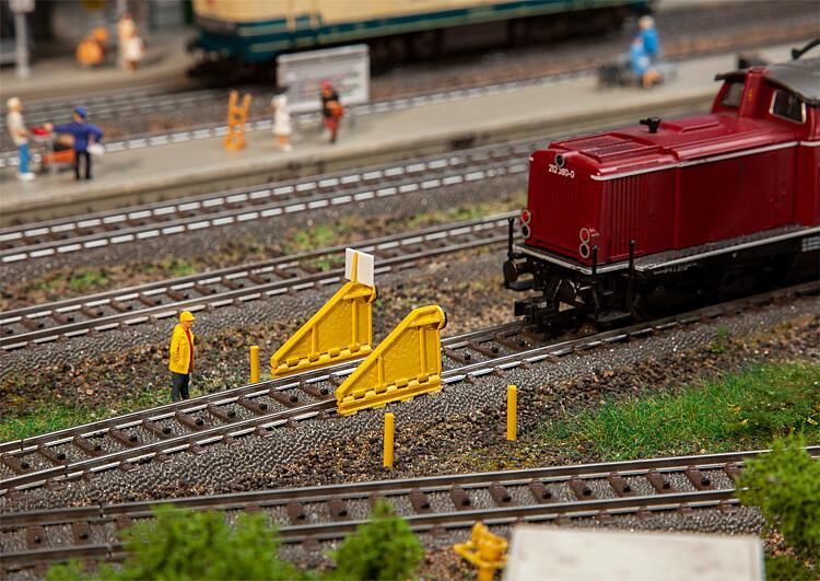 Faller Bouwpakket 120321 Opklapbare Stootblokken 2 Stuks - Schaal 1:87 / H0