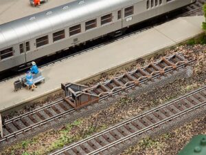 Faller Bouwpakket 120322  Stootblokken Met Schaarremmen 2 Stuks - Schaal 1:87 / H0