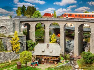 Faller Bouwpakket 120466  Viaduct Set 2-Sporig Gebogen - Schaal 1:87 / H0