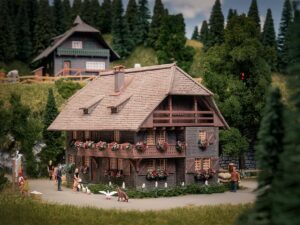 Faller Bouwpakket 130012  Jubileummodel Klokkenmakershuis Met Één Persoon - Schaal 1:87 / H0