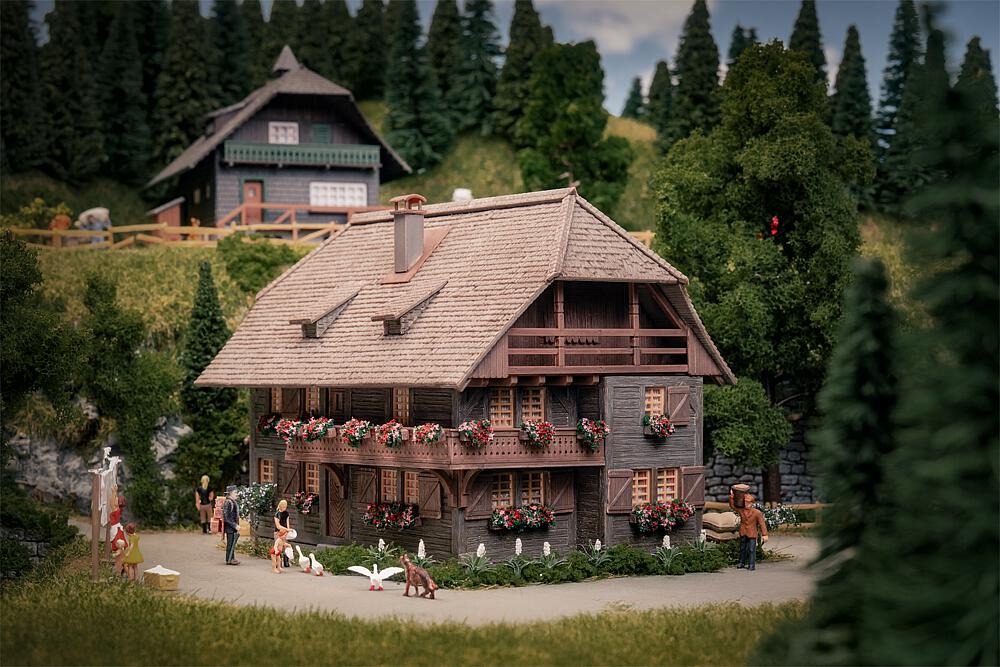 Faller Bouwpakket 130012 Jubileummodel Klokkenmakershuis Met Één Persoon - Schaal 1:87 / H0