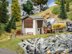 Faller Bouwpakket 130634  Hooischuurtje Graubünden - Schaal 1:87 / H0