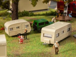 Faller Bouwpakket 140483  Woonwagen-Set - Schaal 1:87 / H0