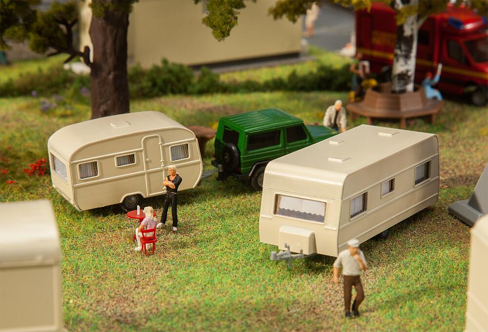 Faller Bouwpakket 140483 Woonwagen-Set - Schaal 1:87 / H0