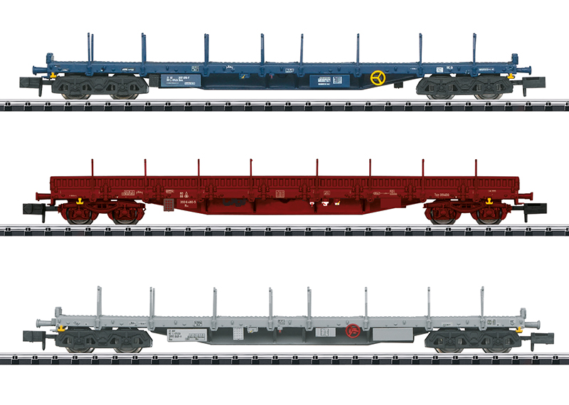 Minitrix 18723 Plattewagenset SNCB CFL - Schaal 1:160 / N Nieuw