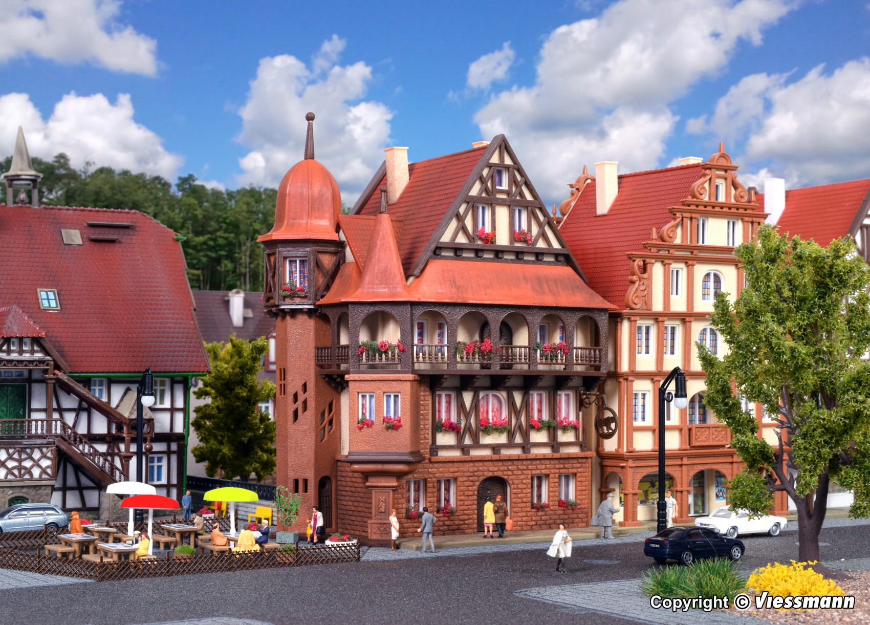 Bouwpakket Vollmer 47772 Pension Bären - Schaal 1:160 / N