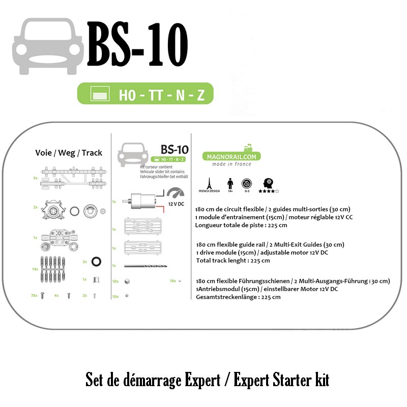 Magnorail – Startset Slepers – Nieuwe generatie 3 (BS-10)