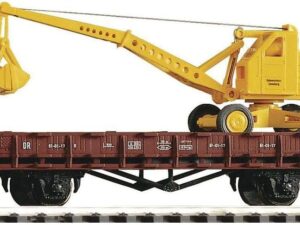 Piko 54128 DR Rongenwagen met Graafmachine Tijdperk III - Schaal 1:87 / H0 Gebruikt