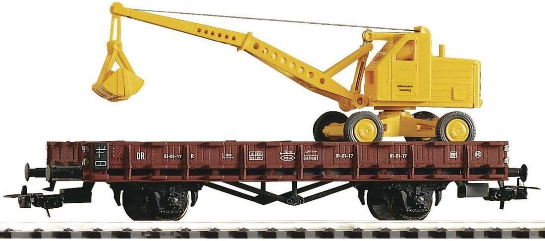 Piko 54128 DR Rongenwagen met Graafmachine Tijdperk III - Schaal 1:87 / H0 Gebruikt