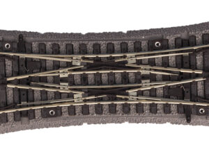 Piko 55424 A-Rails met bedding Dubbele Kruis Wissel (Dubbele Engelsman) - Schaal 1:87 / H0
