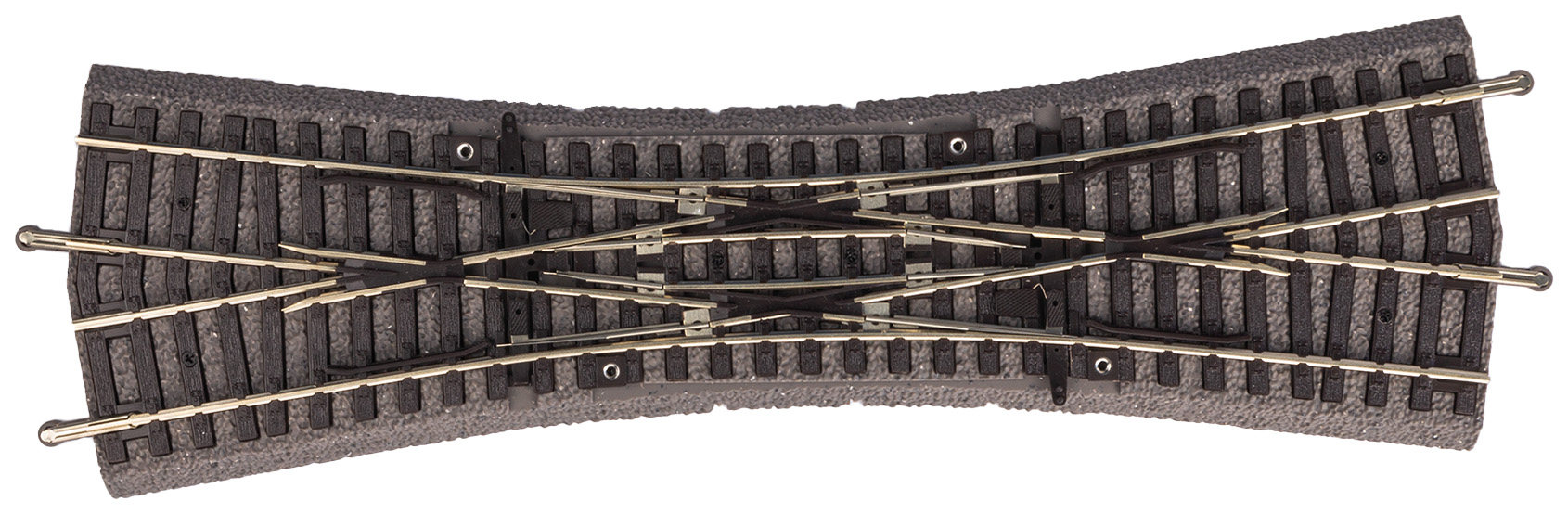 Piko 55424 A-Rails met bedding Dubbele Kruis Wissel (Dubbele Engelsman) - Schaal 1:87 / H0