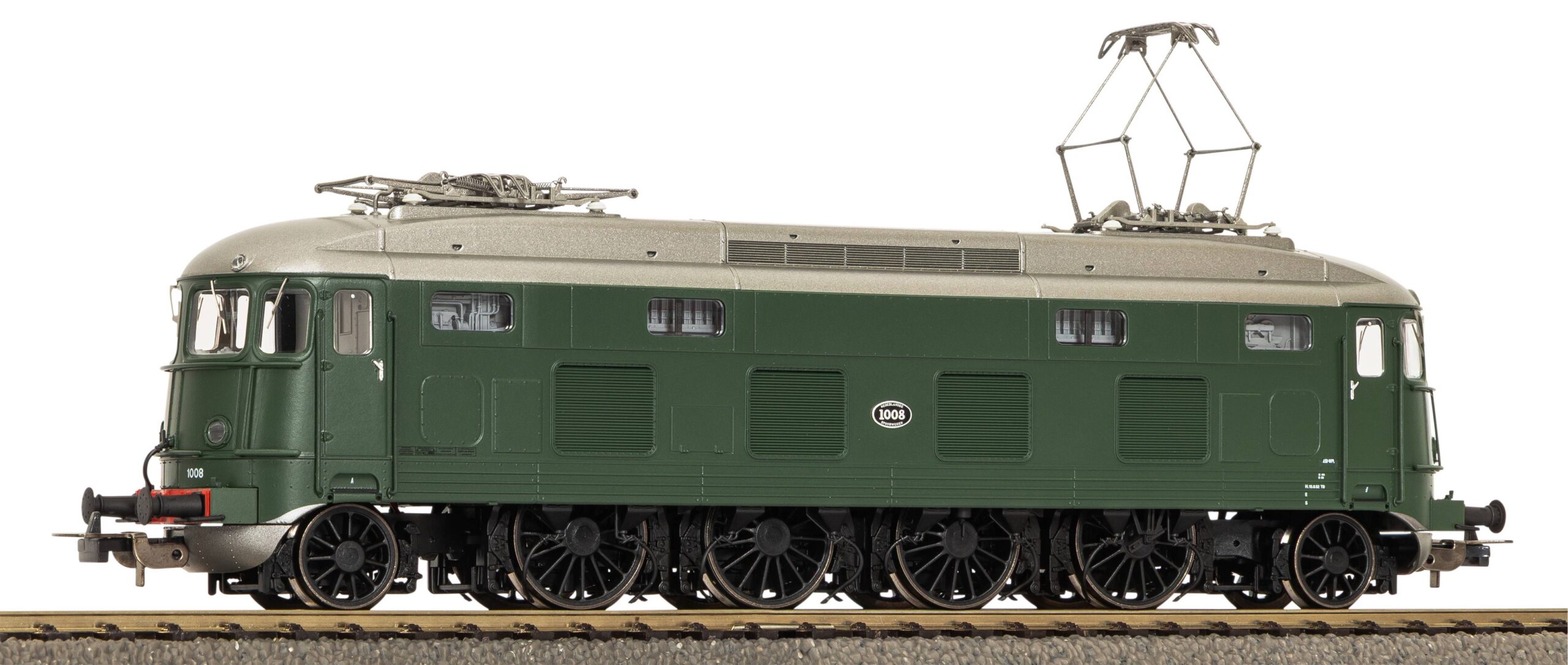 Piko 97509 NS 1008 E-loc Groen Tijdperk III met Sound Drierail - Schaal 1:87 / H0 Nieuw