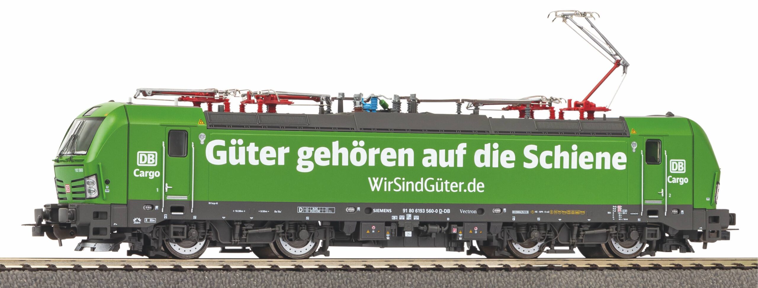 Piko 21601 DB E-Loc BR 193 560 "Güter gehören auf die Schienen" Tijperk VI met Sound - Schaal 1:87 / H0 Nieuw
