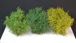 GMS Struiken - Drie kleuren Groen - 6 x struik (12,5 × 2,5 × 2,5 cm) - Alle schalen (gmbush6)