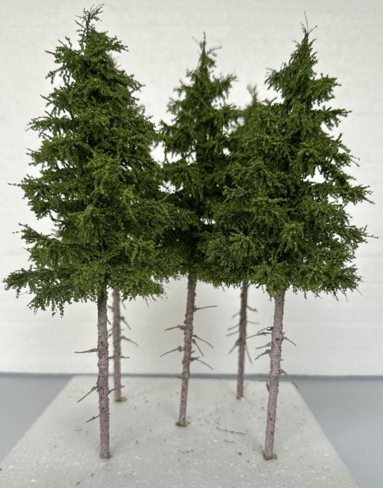 GMS Bomen Spar Set Midden Groen – Set van 5 en 20 cm hoog (gmss20m)