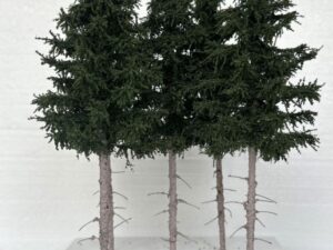 GMS Bomen - Spar Set Donkergroen - Set van 5 en 20 cm hoog (gmss20o)