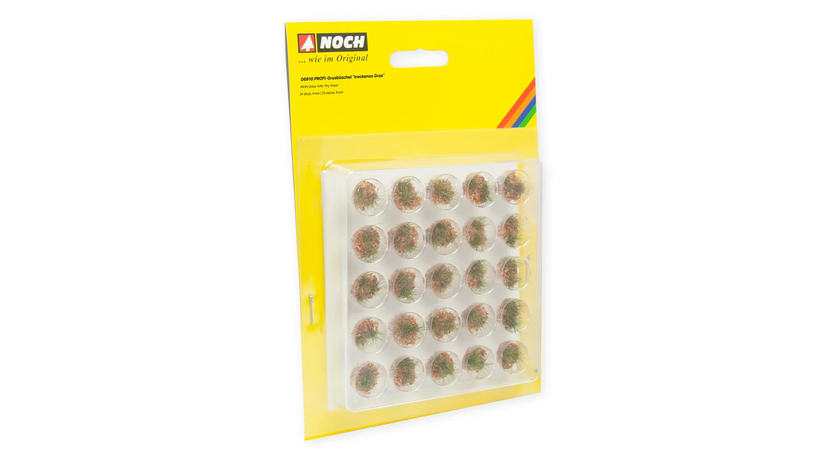 Noch 06910 PROFI-Graspollen “Gedroogd gras”, 25 stuk van 9 mm Meerkleurig