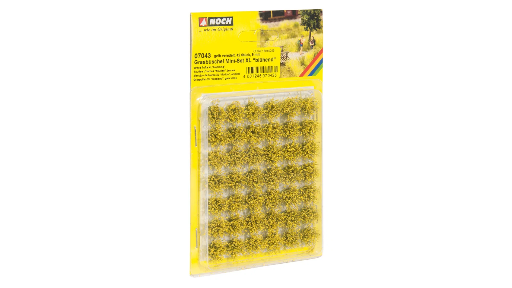 Noch 07043 Graspollen Mini-Set XL Bloeiend Geel, 42 stuks van 9 mm