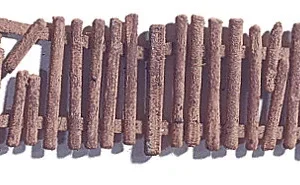 Noch 13060 Hekwerk Aangetast door de tand des tijds, 24 stuks samen 91 cm - Schaal 1:87 / H0