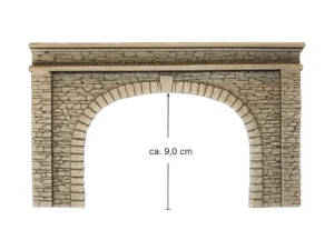 Noch 58062 Tunnelportaal 2-sporig, 22 x 13 cm - Schaal 1:87 / H0