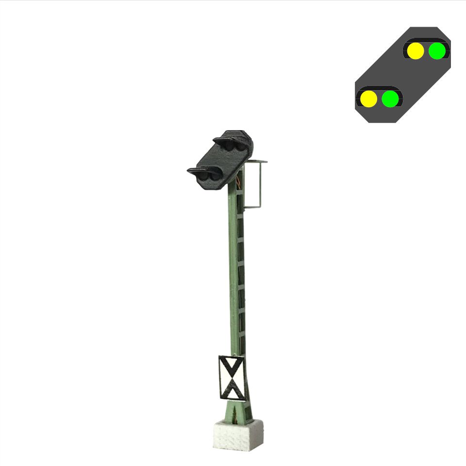 Mafen Lichtsein 4134104 DB H-V Systeem 1969 - Voorsein met 5 leds (Geel/Groen/Geel/Groen/Wit) - Schaal 1:160 / N